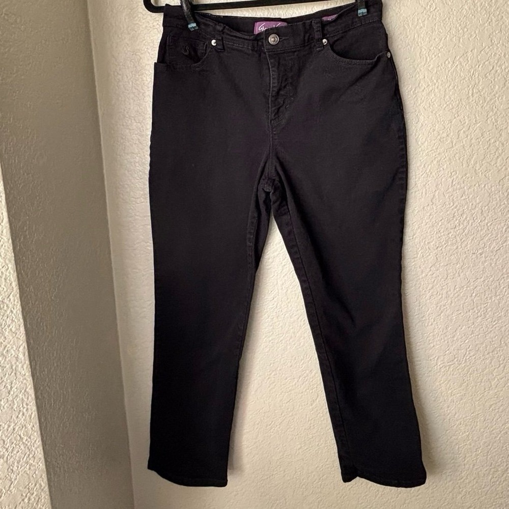 Gloria Vanderbilt Women's Amanda Denim Black Jeans Size 8 - Picture 11 of 12